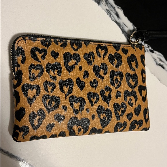 Coach Cheetah Print Wristlet - Picture 3 of 4